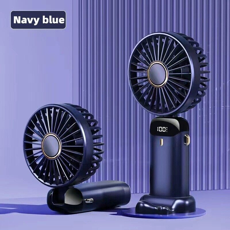 Portable Hand-Held Fan Mini Folding Desk Fan Cooler Cooling USB Rechargeable UK