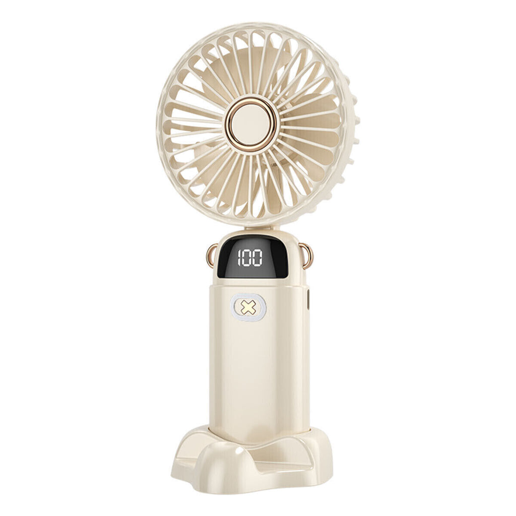 Portable Hand-Held Fan Mini Folding Desk Fan Cooler Cooling USB Rechargeable UK